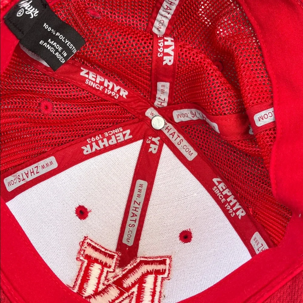 Zephyr Red and Gray Mesh Cap - Picture 4 of 4
